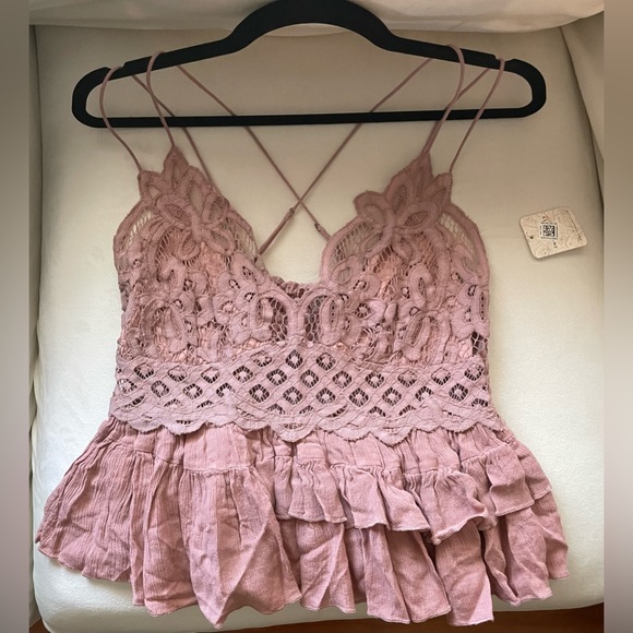 NWT Free People Mauve Adella Top Size L - Picture 11 of 12